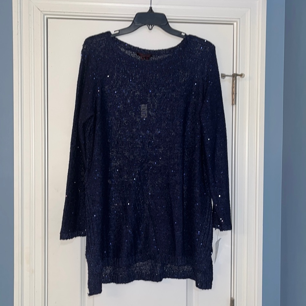 Midnight Blue Sequin sweater